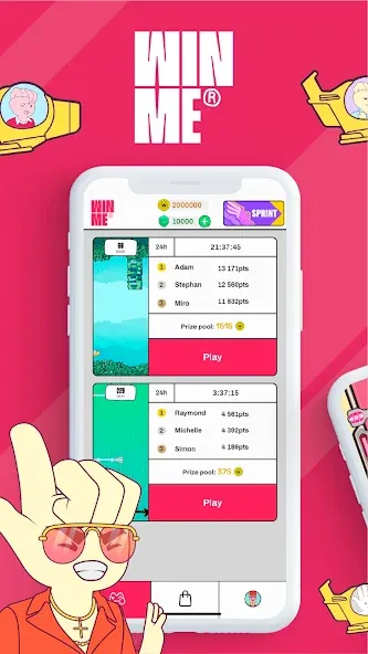 Взломанная Win Me [MOD: безлимитные монеты и подсказки] на Андроид — скриншот 1