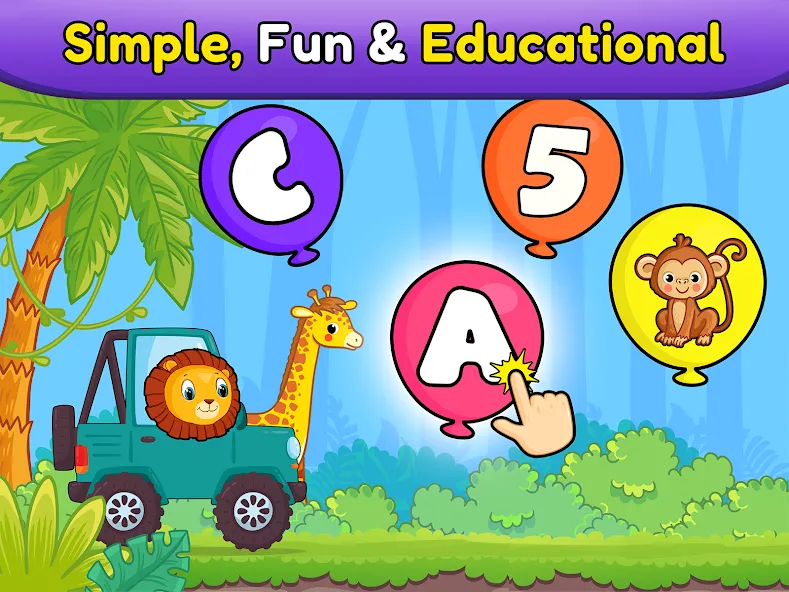 Balloon Pop Kids Learning Game [MOD: все задания разблокированы и без рекламы] — Скачать бесплатно (APK) — скриншот 2