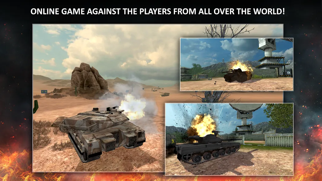Tanktastic 3D tanks [MOD: безлимитные деньги и боеприпасы] (Бесплатно / APK) — скриншот 1