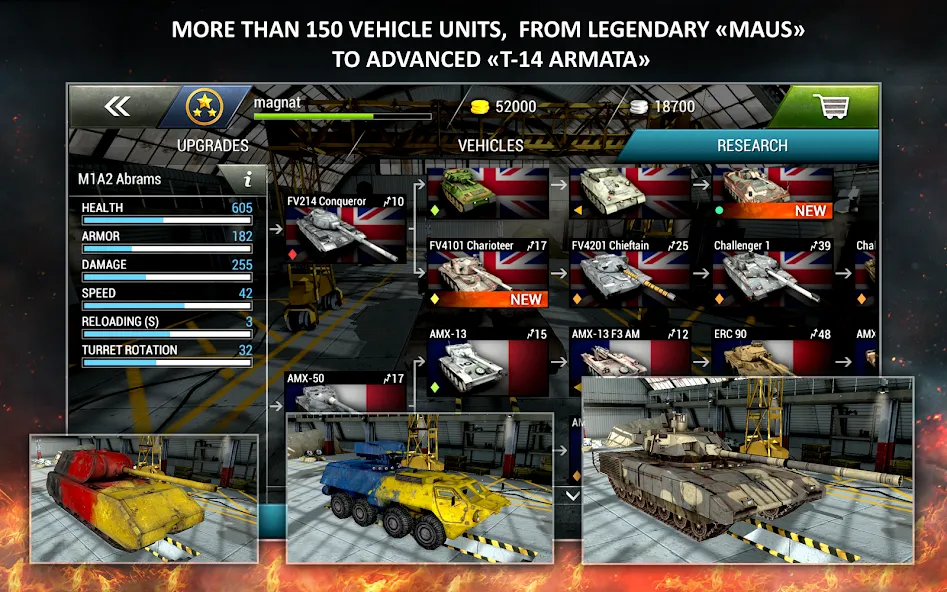 Tanktastic 3D tanks [MOD: безлимитные деньги и боеприпасы] (Бесплатно / APK) — скриншот 4