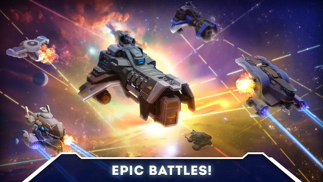 Скачать Galaxy Control: 3D strategy [MOD: безлимитные ресурсы и войска] на телефон — скриншот 1