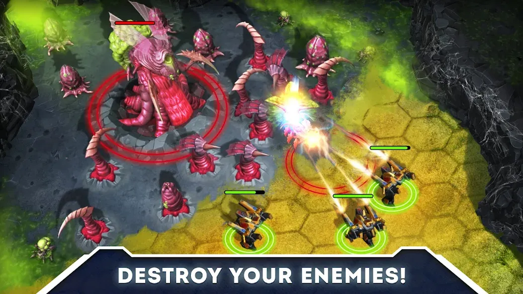 Скачать Galaxy Control: 3D strategy [MOD: безлимитные ресурсы и войска] на телефон — скриншот 3