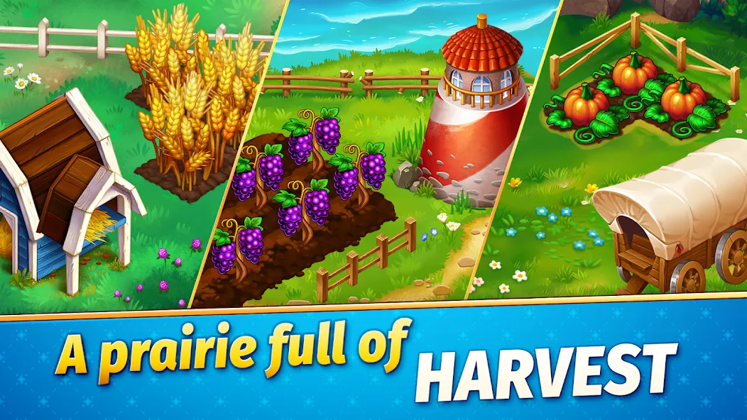 Скачать взлом Solitaire Golden Prairies [MOD: безлимитные монеты и открыты все поля] — скриншот 2