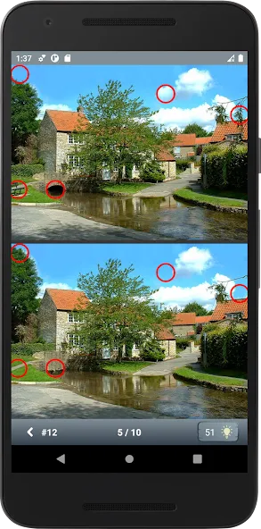 Find 10 differences [MOD: подсказки и все уровни открыты] — Скачать бесплатно (APK) — скриншот 1