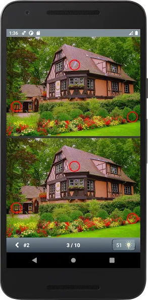 Find 10 differences [MOD: подсказки и все уровни открыты] — Скачать бесплатно (APK) — скриншот 3