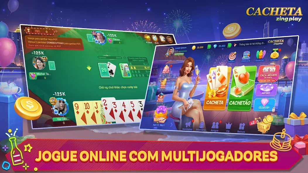 Скачать Cacheta - Pife - Jogo online [MOD: dinheiro ilimitado e cartas desbloqueadas] на телефон — скриншот 1