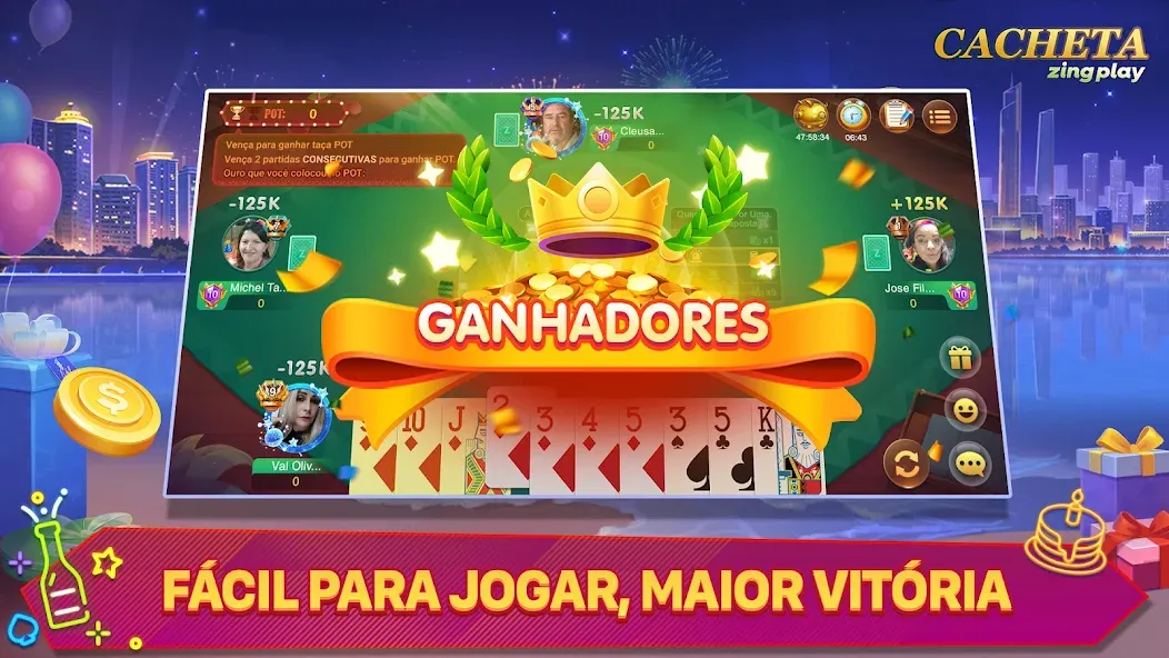 Скачать Cacheta - Pife - Jogo online [MOD: dinheiro ilimitado e cartas desbloqueadas] на телефон — скриншот 4