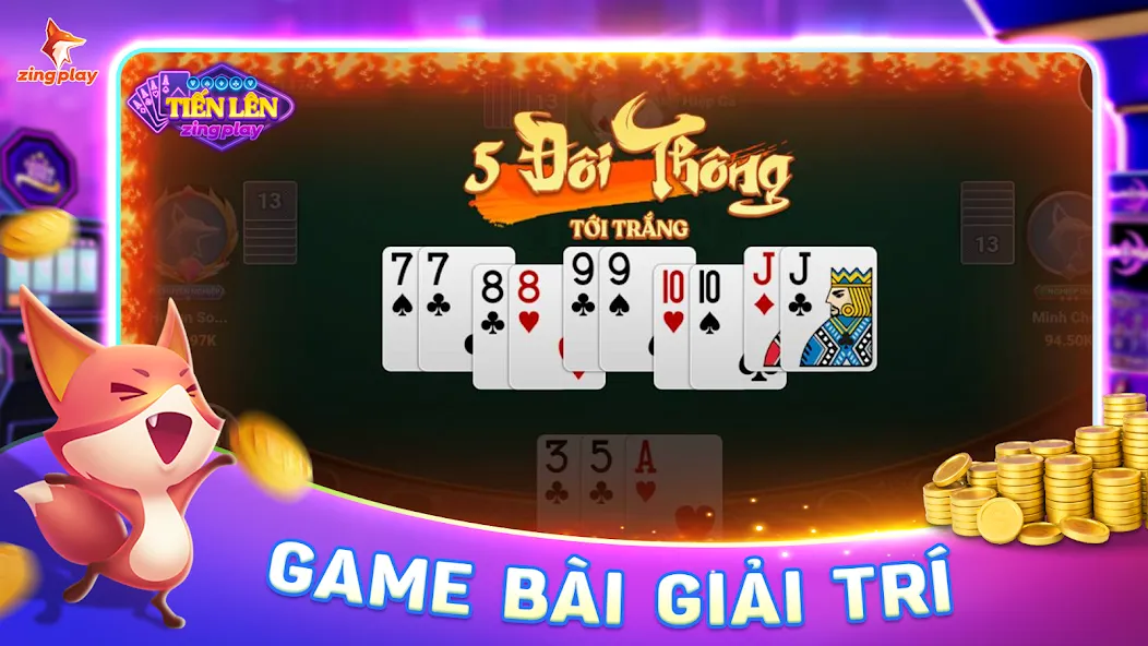 ZingPlay - Game bài - Tien Len [MOD: безлимитные монеты и все режимы] последняя версия — скриншот 2