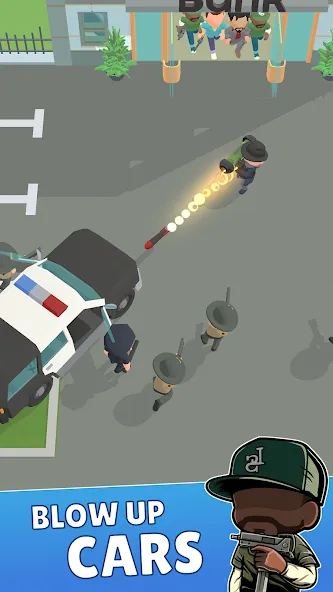 Скачать Merge Gangster Heist vs Police [MOD: безлимитные деньги и оружие] — скриншот 5