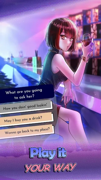 Взломанная HaremKing - Waifu Dating Sim [MOD: безлимитные деньги и открыты все сцены] на Андроид — скриншот 1