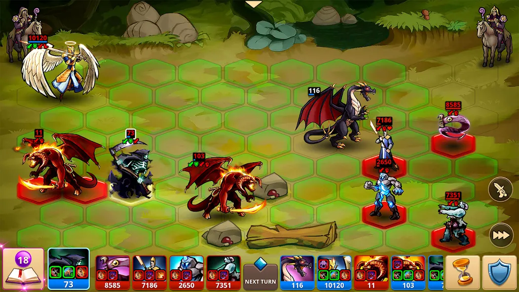 Скачать Magic War Legends [MOD: много золота и кристаллов] на телефон — скриншот 5