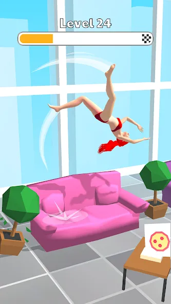 Скачать взлом Human Flip: Jump Master Game [MOD: безлимитные монеты и суперпрыжок] — скриншот 1