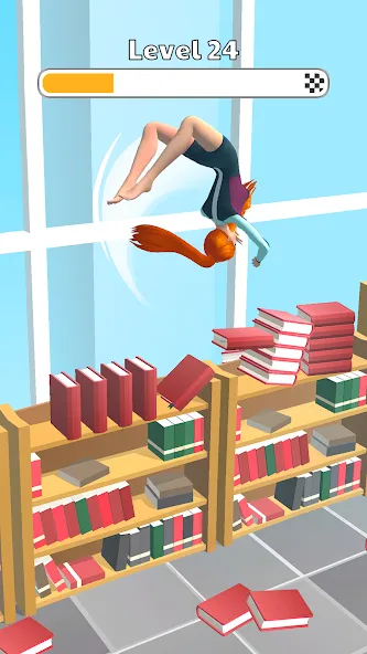 Скачать взлом Human Flip: Jump Master Game [MOD: безлимитные монеты и суперпрыжок] — скриншот 4