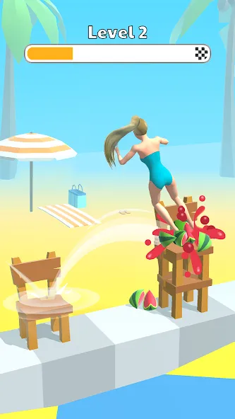 Скачать взлом Human Flip: Jump Master Game [MOD: безлимитные монеты и суперпрыжок] — скриншот 5