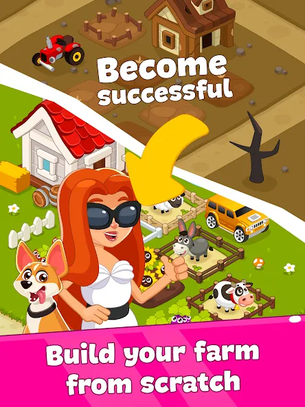Idle Farm Game Offline Clicker [MOD: безлимитные монеты и ускоренная прокачка] — Скачать бесплатно (APK) — скриншот 5