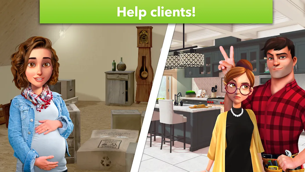 Взломанная Home Design Makeover [MOD: безлимитные деньги и подсказки] на Андроид — скриншот 4
