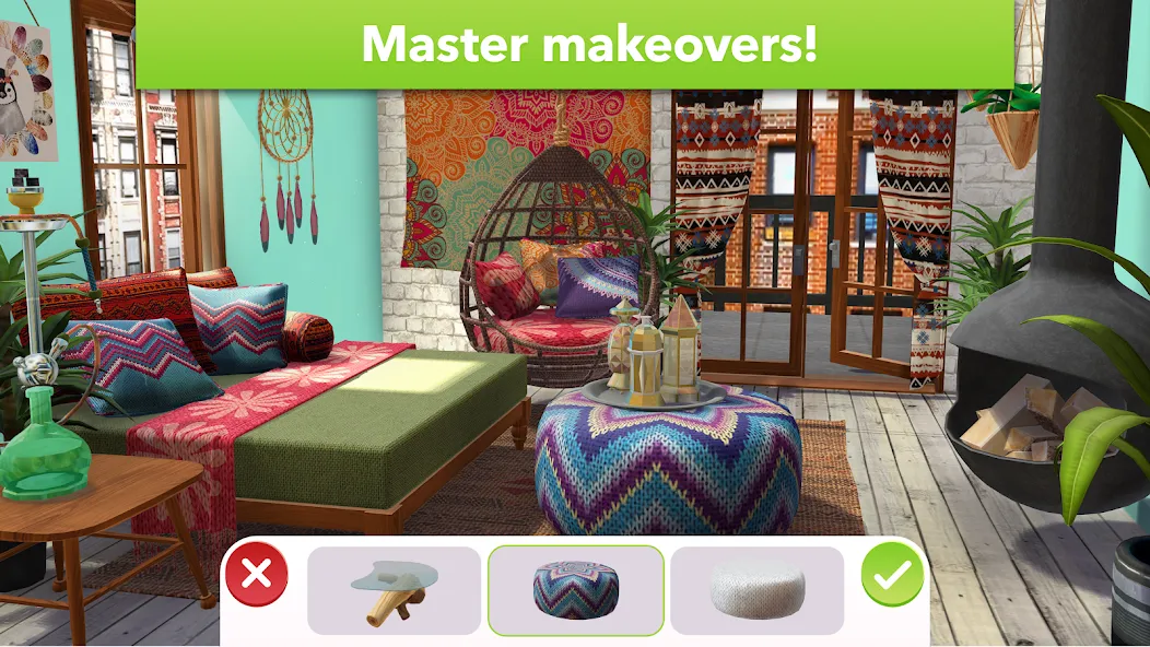 Взломанная Home Design Makeover [MOD: безлимитные деньги и подсказки] на Андроид — скриншот 5