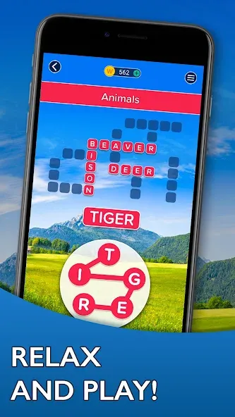 Word Trip [MOD: безлимитные подсказки и монеты] на Андроид — скриншот 1