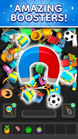 Скачать Match 3D - Tile Triple Puzzle [MOD: без рекламы и много подсказок] — скриншот 3