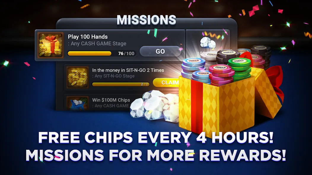Poker Championship - Holdem [MOD: безлимитные фишки и премиум доступ] (Бесплатно / APK) — скриншот 3