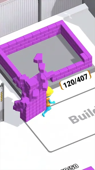 Скачать Pro Builder 3D [MOD: безлимитные ресурсы и открыты все постройки] — скриншот 1