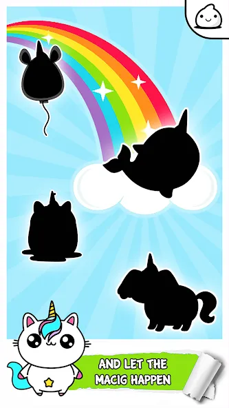 Скачать Unicorn Evolution Merge Kawaii [MOD: безлимитные монеты и кристаллы] — скриншот 2