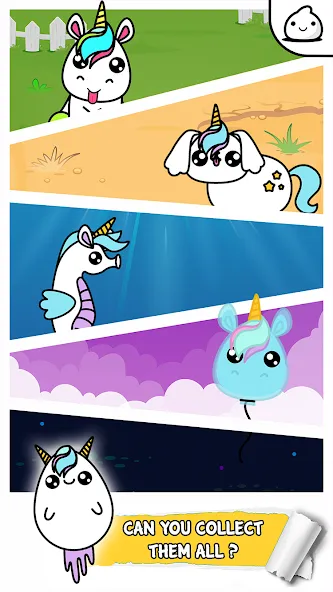 Скачать Unicorn Evolution Merge Kawaii [MOD: безлимитные монеты и кристаллы] — скриншот 3