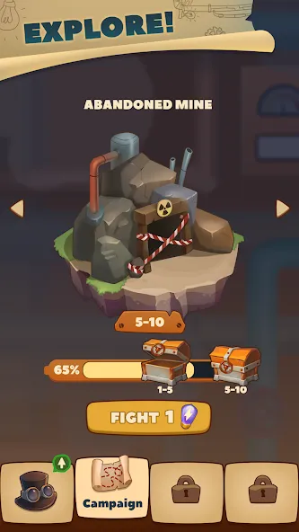 Скачать взлом Merge Battles: Puzzle Combat [MOD: безлимитные деньги и энергия] — скриншот 1