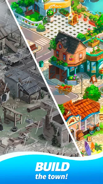 Travel Town - Merge Adventure [MOD: безлимитные монеты и энергия] — Скачать бесплатно (APK) — скриншот 3