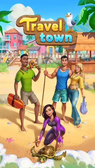 Travel Town - Merge Adventure [MOD: безлимитные монеты и энергия] — Скачать бесплатно (APK) — скриншот 5