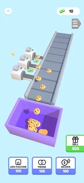Скачать Dessert Factory Idle [MOD: безлимитные деньги и ресурсы] — скриншот 1