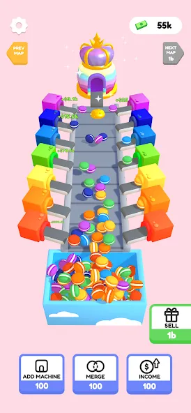 Скачать Dessert Factory Idle [MOD: безлимитные деньги и ресурсы] — скриншот 2