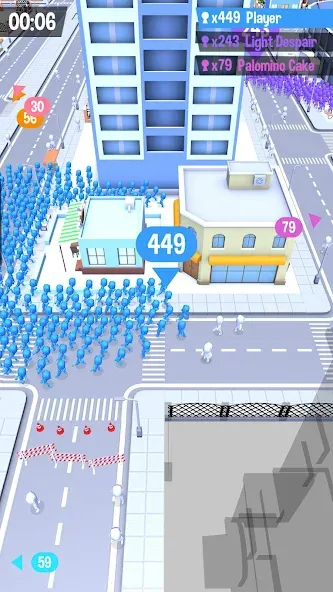 Взломанная Crowd City [MOD: безлимитные монеты и быстрый рост толпы] на Андроид — скриншот 4