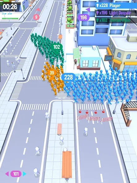 Взломанная Crowd City [MOD: безлимитные монеты и быстрый рост толпы] на Андроид — скриншот 5
