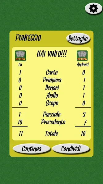 Скачать Scopa [MOD: безлимитные монеты и подсказки] на телефон — скриншот 5