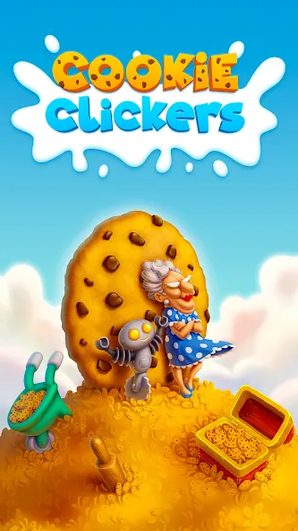 Взломанная Cookie Clickers™ [MOD: безлимитные печенья и ускоренный клик] на Андроид — скриншот 1