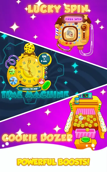 Скачать взлом Cookie Clickers 2 [MOD: безлимитные печенья и ускоренная прокачка] — скриншот 2