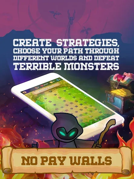 Rogue Adventure: Roguelike RPG [MOD: безлимитные ресурсы и все карты открыты] (Бесплатно / APK) — скриншот 1