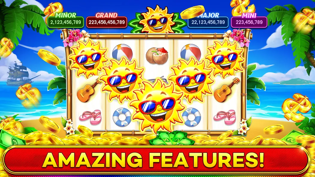 Скачать Jackpot Boom Casino Slot Games [MOD: безлимитные монеты и бонусы] на телефон — скриншот 4