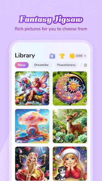 Скачать Fantasy Jigsaw - HD Puzzle [MOD: пазлы высокого качества без рекламы] — скриншот 3