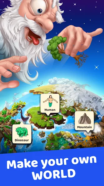 Скачать взлом Doodle God: Infinite Alchemy [MOD: безлимитные ресурсы и все элементы открыты] — скриншот 1