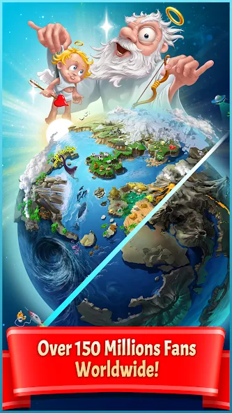 Doodle God Planet Blitz [MOD: безлимитные ресурсы и все планеты открыты] последняя версия — скриншот 1