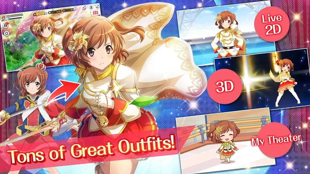 Скачать Revue Starlight Re LIVE [MOD: безлимитные ресурсы и открытые героини] на телефон — скриншот 4