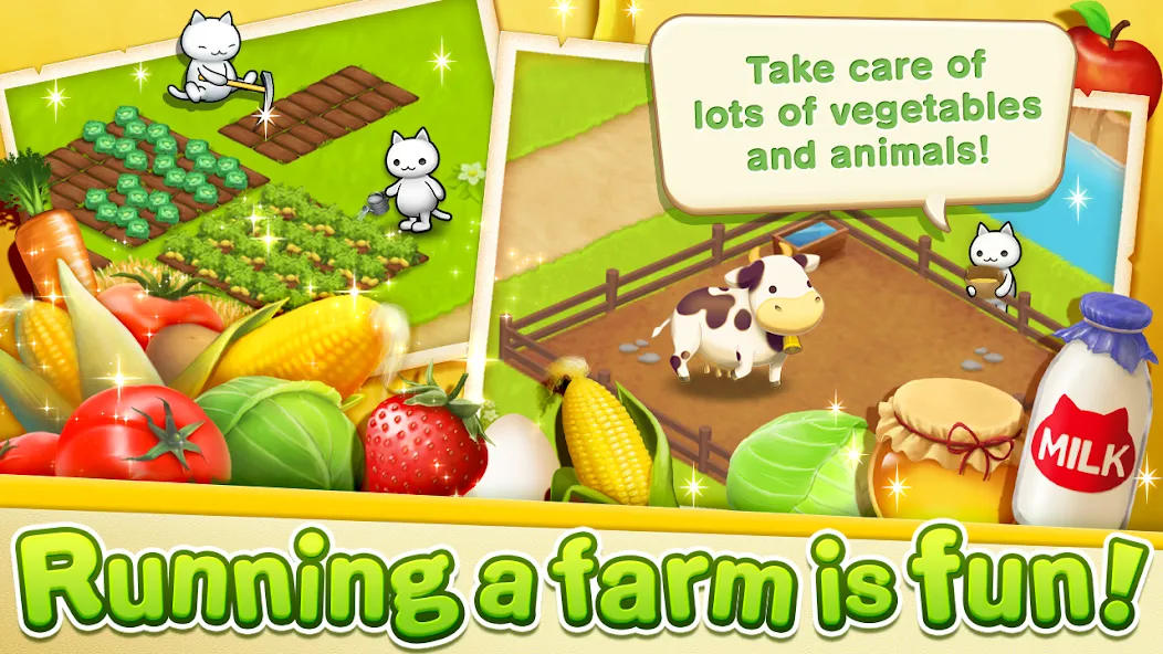 Meow Meow Star Acres [MOD: много денег и все питомцы] последняя версия — скриншот 2