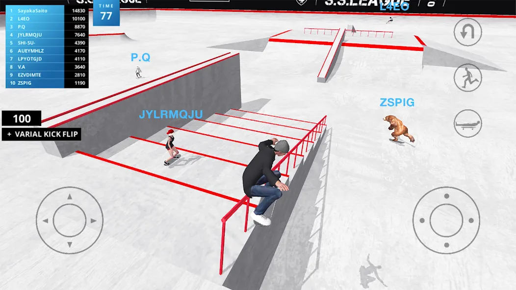 Скачать Skate Space [MOD: безлимитные деньги и все трюки открыты] — скриншот 1