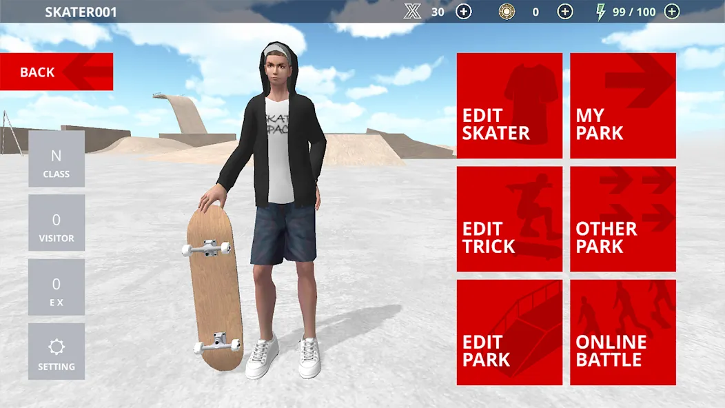 Скачать Skate Space [MOD: безлимитные деньги и все трюки открыты] — скриншот 5