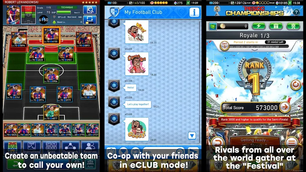 Скачать eFootball™ CHAMPION SQUADS [MOD: безлимитные деньги и сильная команда] на телефон — скриншот 3