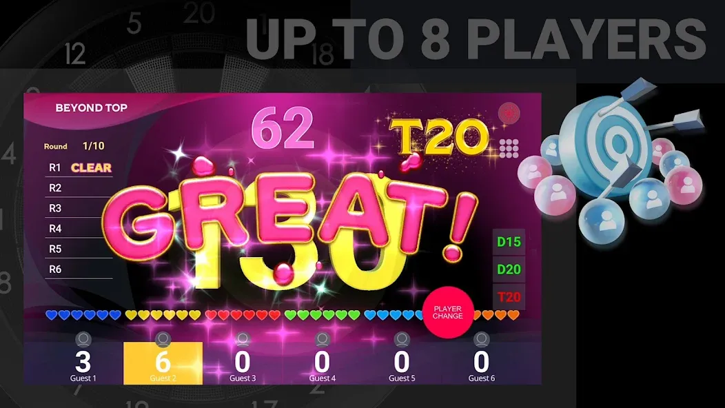 Скачать GranBoard [MOD: онлайн-игра в дартс без ограничений] — скриншот 3