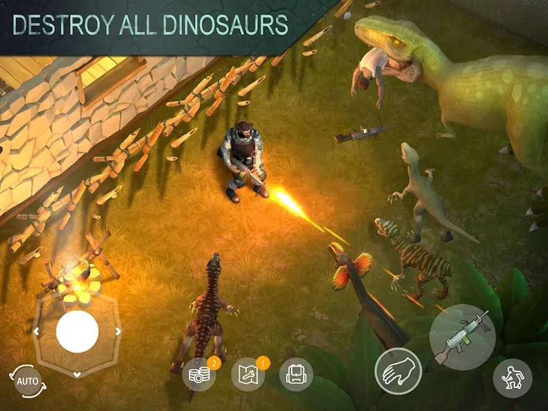 Взломанная Jurassic Survival [MOD: безлимитные ресурсы и открыты рецепты] на Андроид — скриншот 3