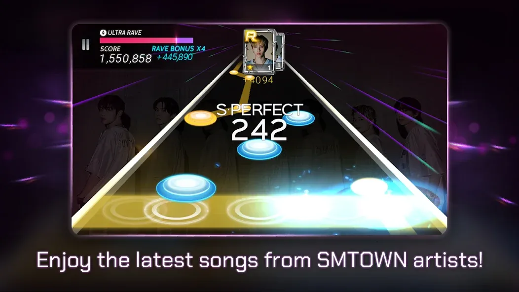 SUPERSTAR SMTOWN [MOD: безлимитные алмазы и открыты все песни] — Скачать бесплатно (APK) — скриншот 3